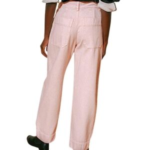 Mara Hoffman Gio Pink Cotton Jeans Relaxed Fit SZ 8